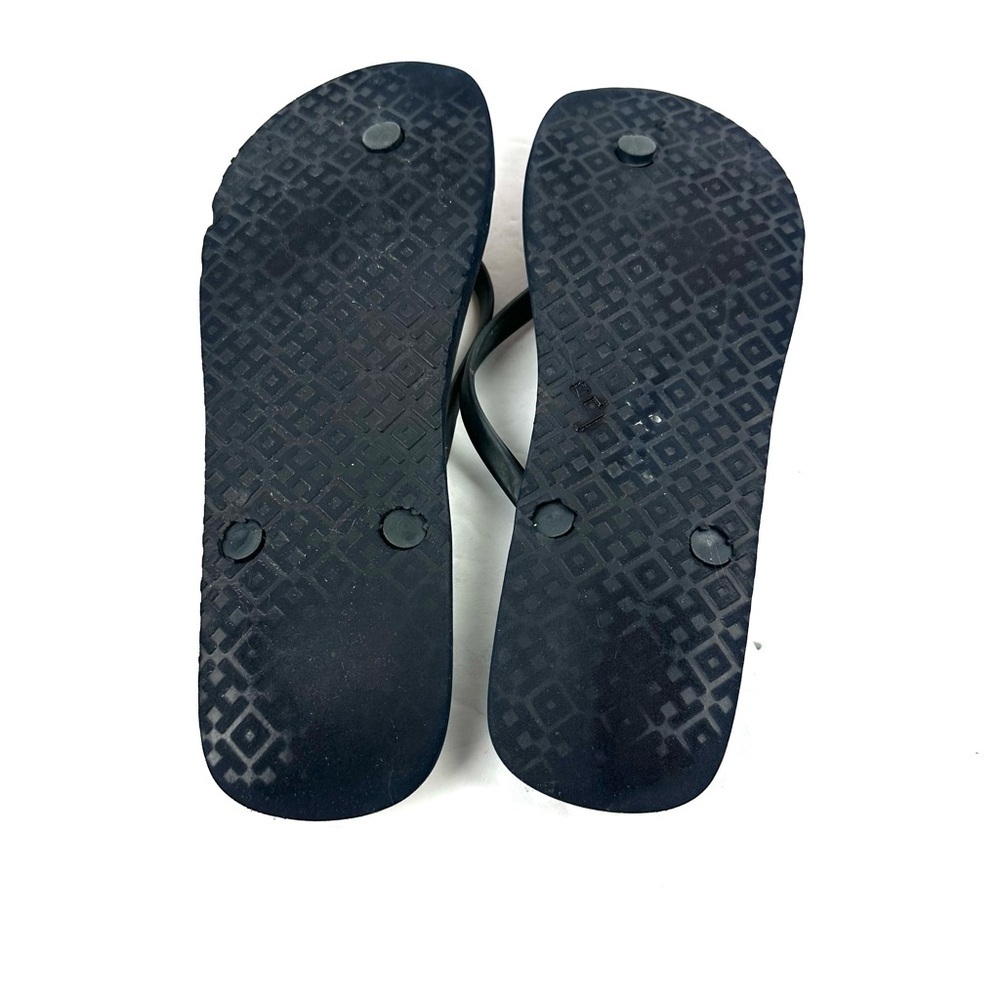 Tory‎ Burch Flip Flop 10.5 Rubber Striped Slip On Sandal Womens - Picture 5 of 8